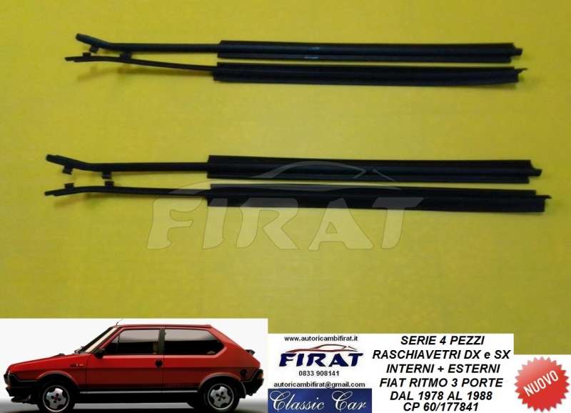 RASCHIAVETRO FIAT RITMO 3 PORTE (4 PEZZI)
